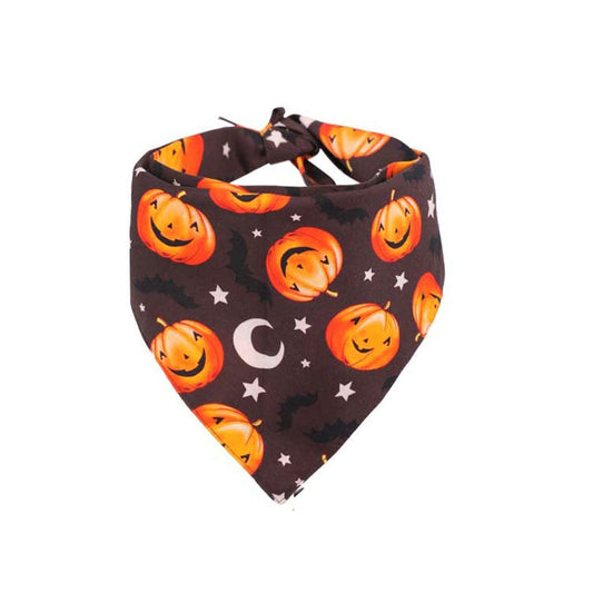 Pañuelo Triangular Reversible Halloween para Perros - Diseño Calabaza - Image 2