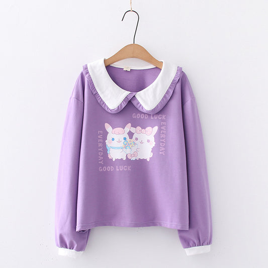 Suéter Estampado Conejo para Mujer - Blusa Cómoda Otoño Invierno - Image 2
