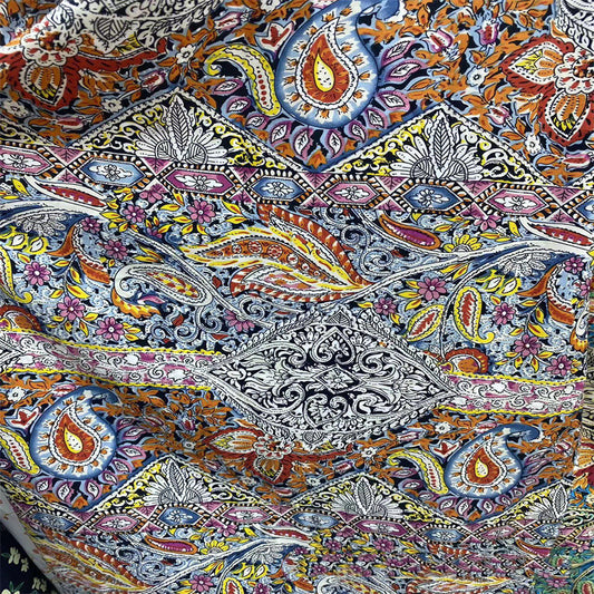 Tela de Vestido para Mujer Tejida con Estampado Elástico 100D Estilo Antiguo - Image 2