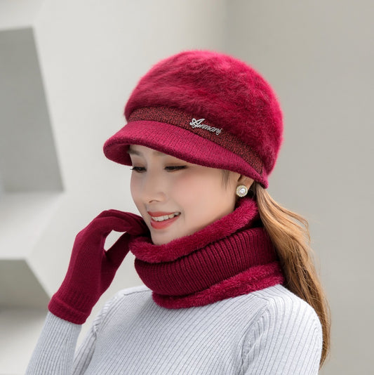 Gorro de Conejo Tejido para Otoño e Invierno - Image 2