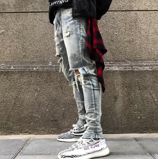 Jeans Rotos Hip Hop Tendencia Urbana para Hombre y Mujer - Image 2