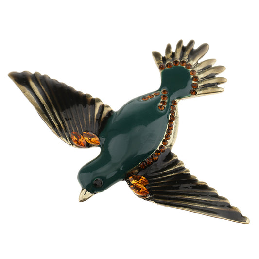 Broche de Pájaro Retro - Accesorio Vintage Extravagante - Image 2
