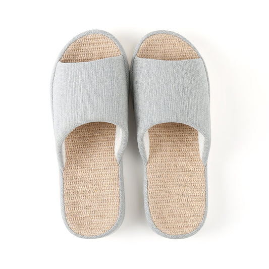 Pantuflas de Algodón y Lino para Parejas - Cómodas Todo el Año - Image 2