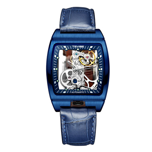 Reloj Mecánico Automático de Cuero para Hombre con Movimiento de Larga Duración - Image 2