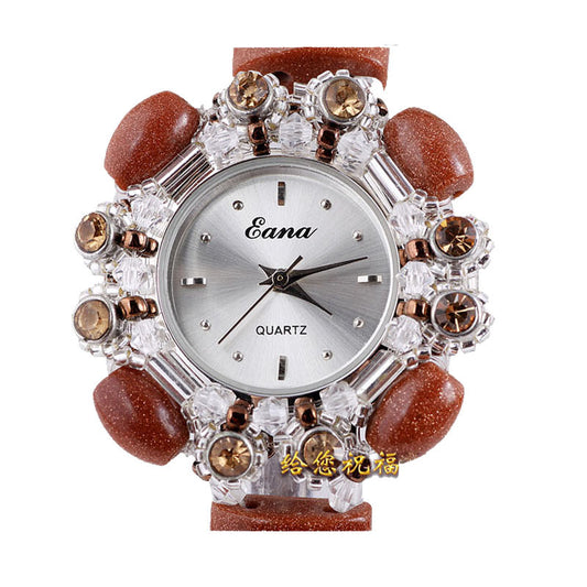 Reloj Pulsera de Piedra Arenisca Dorada - Image 2