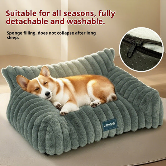 Cama Cómoda para Conejo con Peluche Removible y Lavable - Tamaño Grande - Image 2
