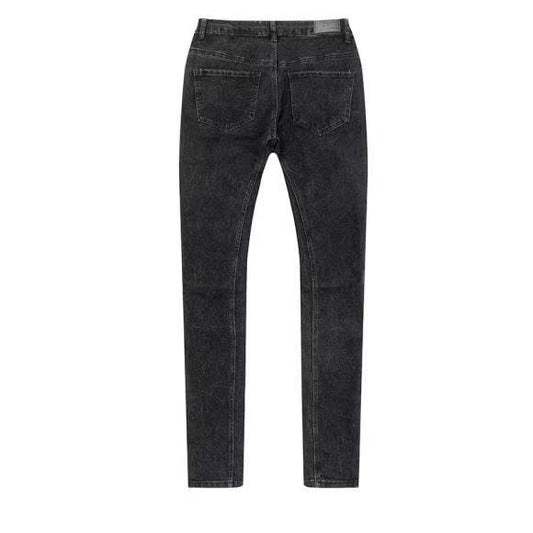 Pantalones Vaqueros Hip Hop Desgastados con Zipper - Image 2