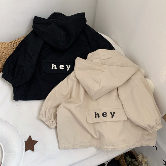 Chaqueta Impermeable Letras Infantil Unisex - Image 2