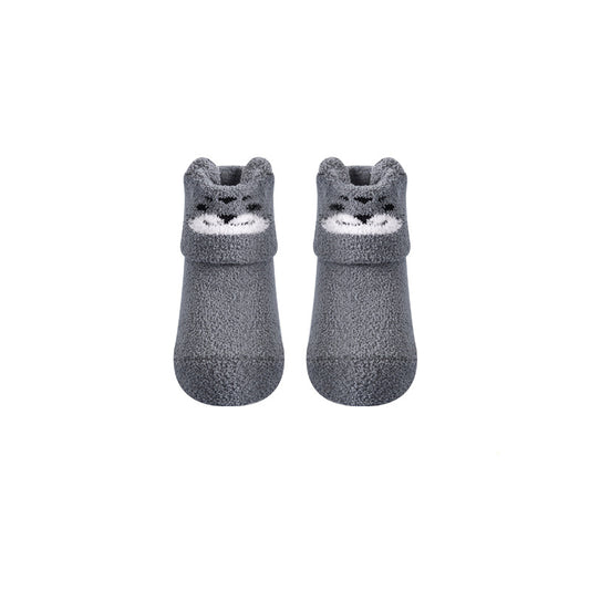 Calcetines Antideslizantes de Coral Fleece para Bebés y Niños Pequeños - Image 2
