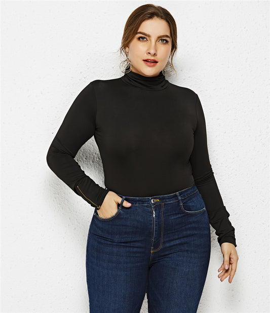 Bodysuit de Manga Larga con Cierre y Cuello Redondo - Image 2