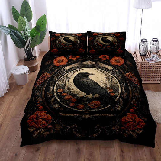 Juego de Cama Bohemio Cuervo de Tres Piezas - Image 2