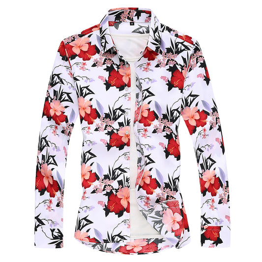 Camisa Estampada para Hombre Talla Grande - Colección Verano - Image 2
