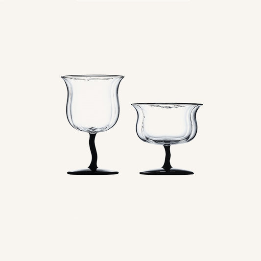 Copa Retro Vintage de Cristal con Diseño Creativo Original - Image 2