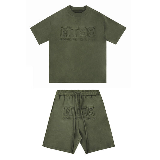 Conjunto Deportivo Japonés: Playera y Shorts Minimalista - Image 2