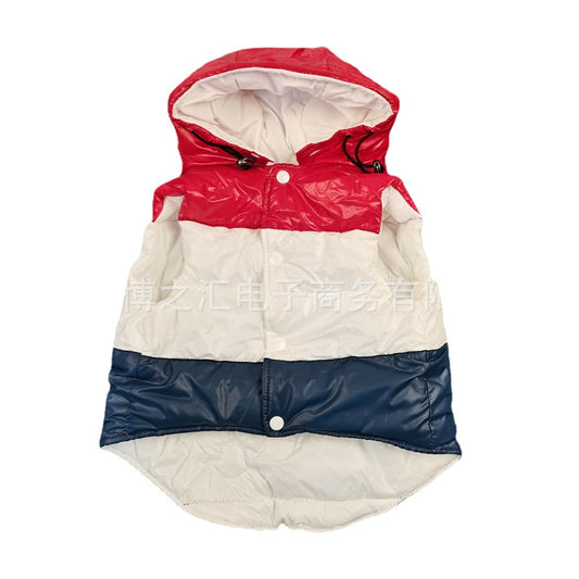 Chaleco Acolchado Tricolor para Perros Pequeños - Ropa de Invierno para Schnauzer, Teddy y Bulldog Francés - Image 2