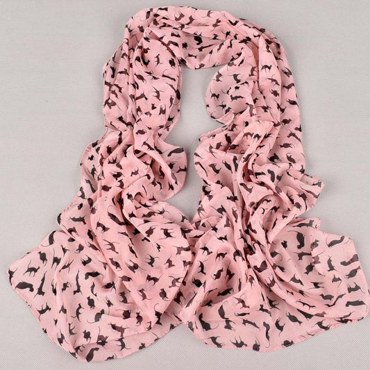 Pañuelo de Seda Estampado con Motivos Animales para Mujer - Image 2