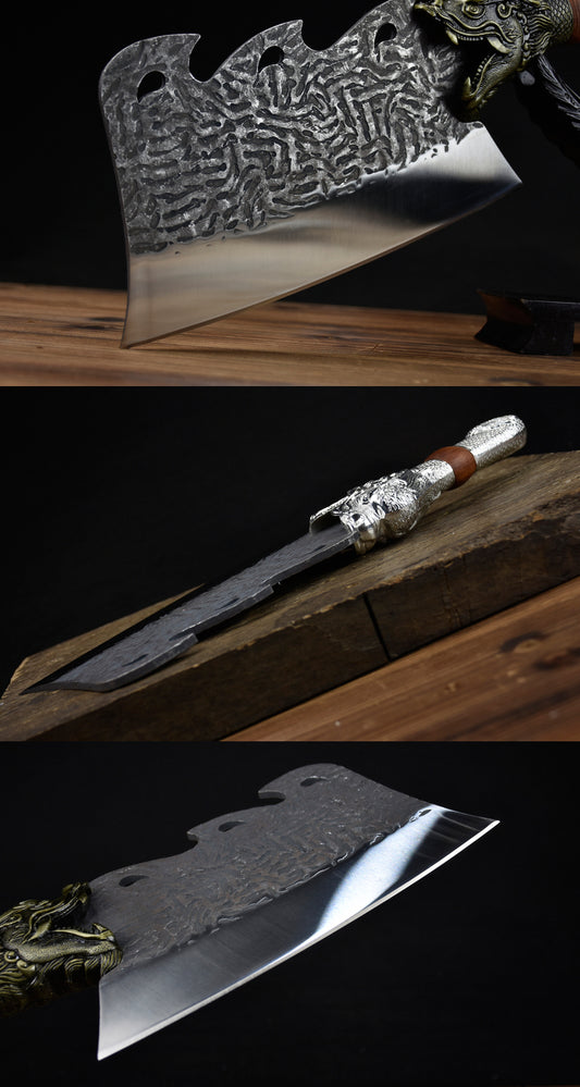 Cuchillo Jiaolong para Cortar Huesos - Equipo Vintage de Acero - Image 2