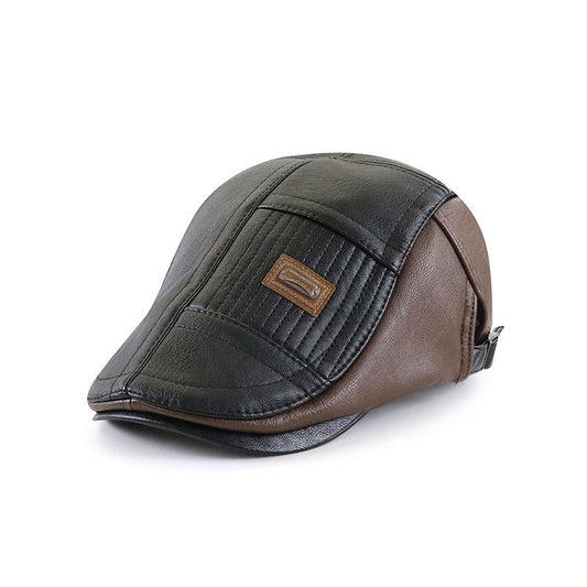Gorra de Hombre PU con Combinación de Colores - Image 2
