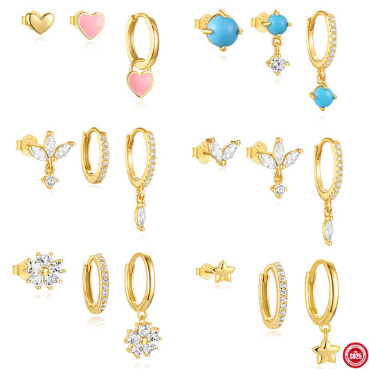 Dije Corazón Enamorado en Plata 925 con Turquesa Derretida - Estilo Instagram - Image 2