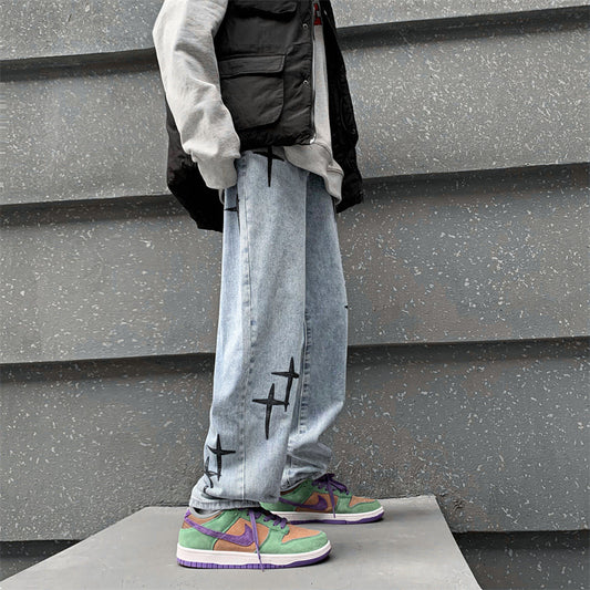 Jeans Holgados de Pierna Ancha para Hombre - Image 2