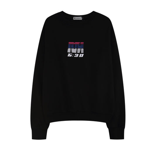 Playera Manga Larga Estampado Alfabeto Relajado para Hombre - Image 2