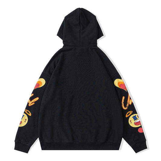 Sudadera con Capucha Estampado Floral Creativo - Image 2