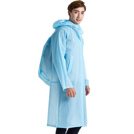 Mochila Escolar Impermeable 2 en 1 con Poncho de Lluvia - Image 2