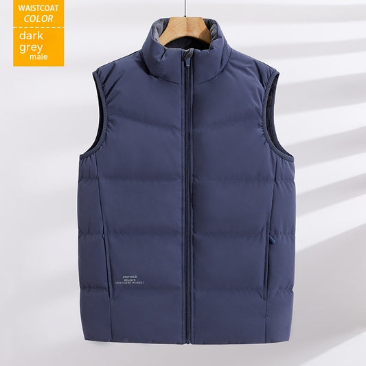 Chaleco Acolchado Talla Grande con Cuello Mao - Image 2