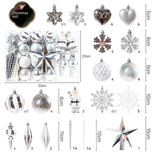 Set de 88 Bolas Navideñas Decorativas de Formas Especiales - Image 2