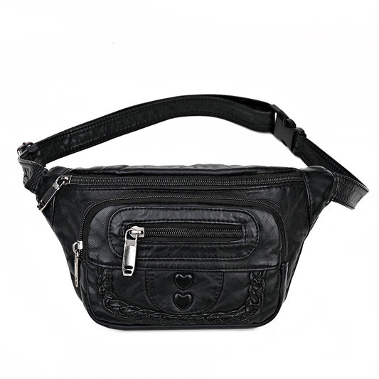 Bolso Bandolera de Cuero Suave Lavado para Mujer - Image 2