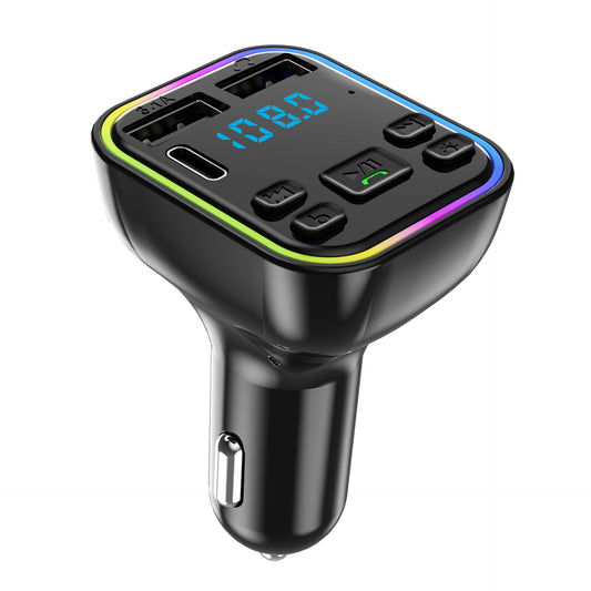 Reproductor MP3 Bluetooth para Auto con Luces LED de Colores - Image 2