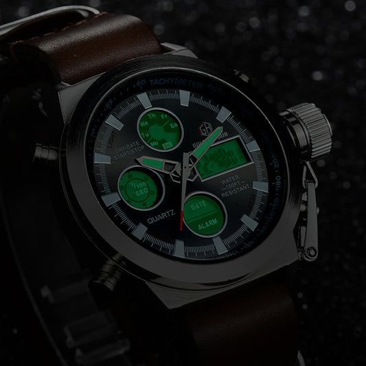 Reloj Deportivo Militar Hombre Lujo - Analógico Digital LED - Image 2