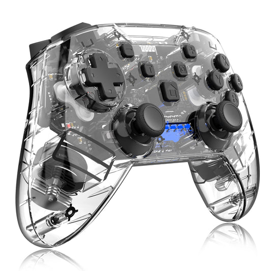 Control Inalámbrico Gamer Bluetooth con Luces LED Transparente - Image 2