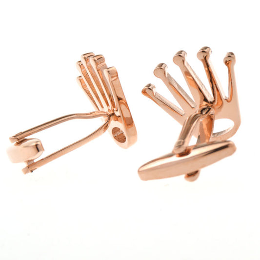 Gemelos para Hombre en Acero y Oro Real - Diseño Minimalista Elegante - Image 2