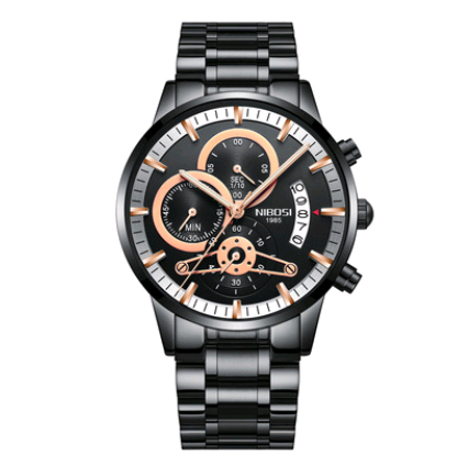 Reloj de Acero Inoxidable para Hombre - Sumergible con Cristal Luminoso - Image 2