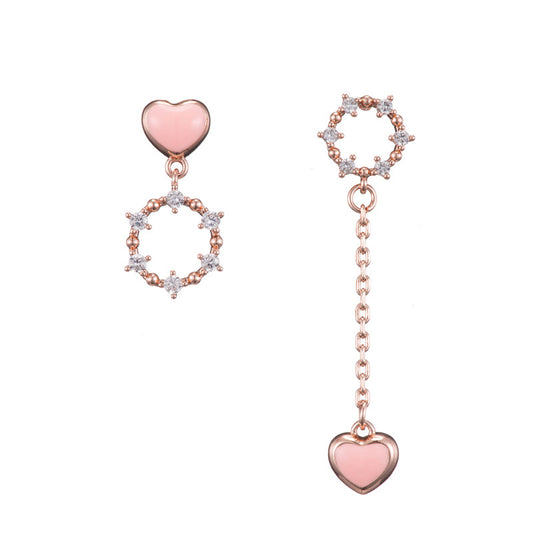 Aretes Asimétricos de Diseño Exclusivo para Mujer - Image 2