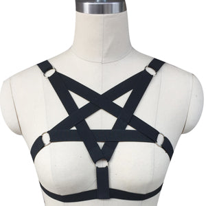 Arnés Elástico con Cadena de Cuerpo y Estrella de Cinco Puntas - Image 2