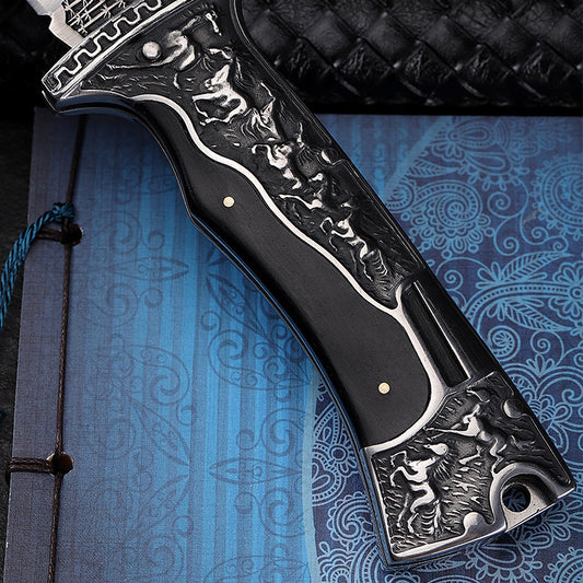 Cuchillo Plegable de Supervivencia para Aventuras al Aire Libre - Image 2