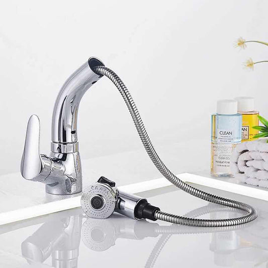 Grifo Mezclador Negro para Lavamanos - Agua Fría y Caliente Ajustable - Image 2