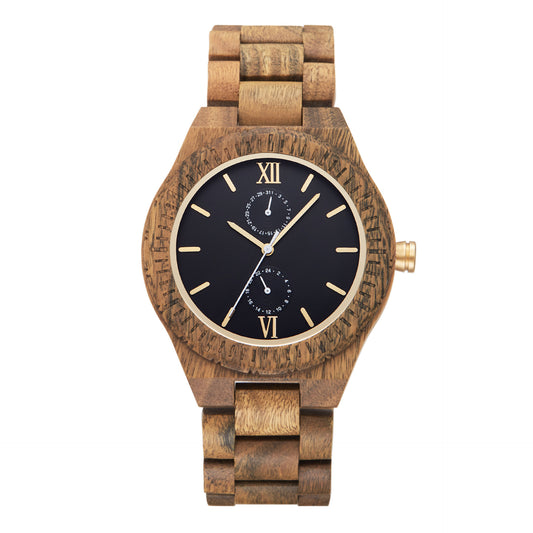 Reloj de Madera Multifuncional para Hombre con Movimiento de Cuarzo - Image 2