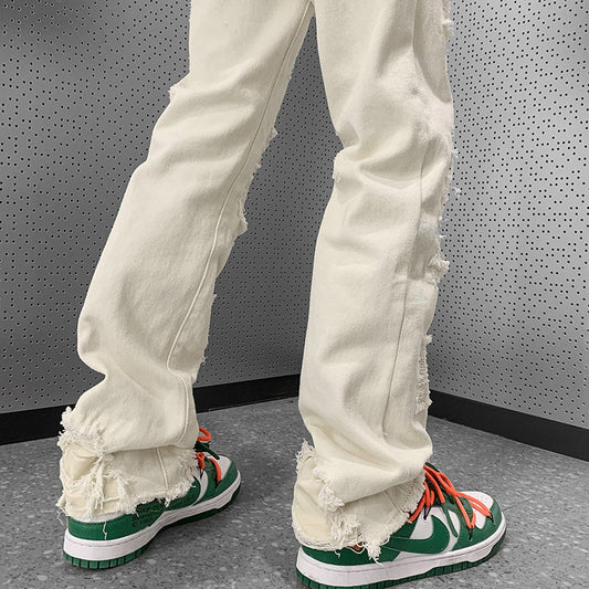 Pantalones Vaqueros Rotos Slim Bootcut para Hombre - Image 2
