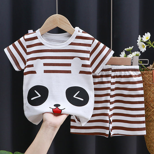 Conjunto Infantil de Algodón Puro con Manga Corta - Image 2