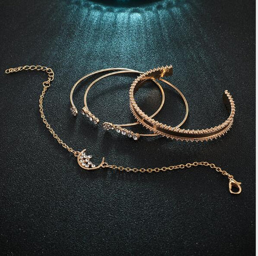 Set de 4 Pulseras Brazalete Luna - Image 2
