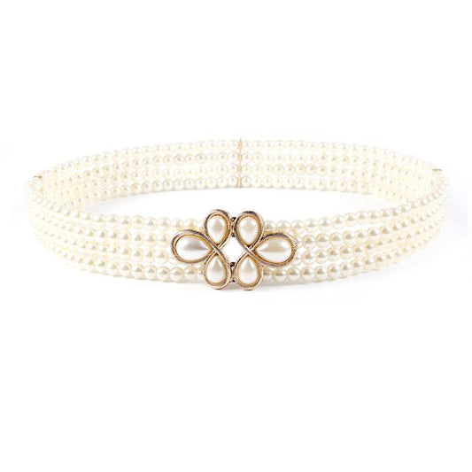 Cadena de Cintura con Flores y Perlas de Diamante - Accesorio Versátil - Image 2