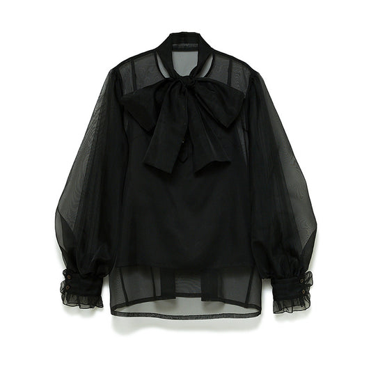 Moño Transparente de Tul Elegante - Accesorio Chiffon Sofisticado - Image 2