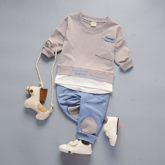 Conjunto Infantil Coreano: Suéter y Pantalones Dos Piezas - Image 2