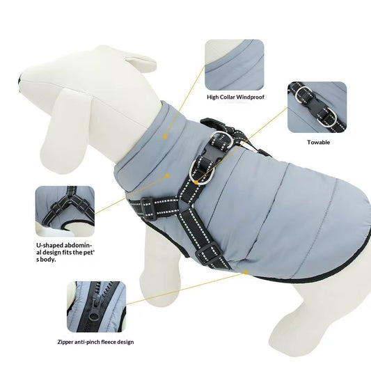 Chaleco Térmico para Perros con Cierre de Seguridad - Abrigo Impermeable para Invierno - Image 2
