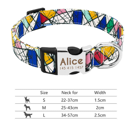 Collar Ajustable para Perros y Gatos con Placa de Identificación Personalizada - Image 2