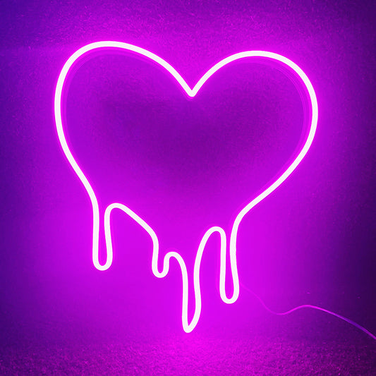 Luz Neon LED de Silicona Corazón Derretido 12V - Image 2