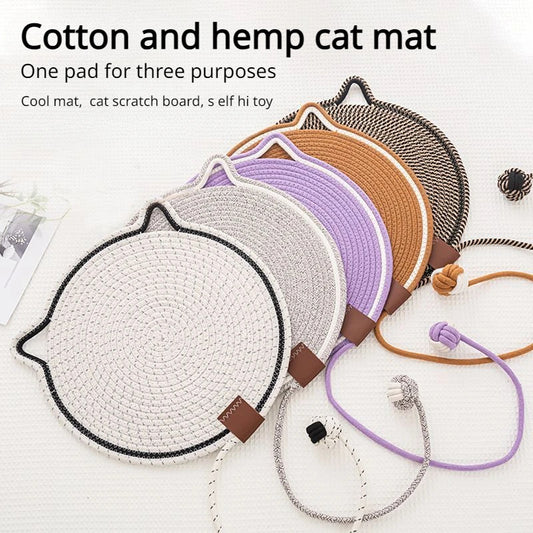 Tapete Rascador para Gatos de Cuerda Trenzada - Antiadherente y Lavable - Image 2